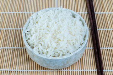 Rice in a cup.