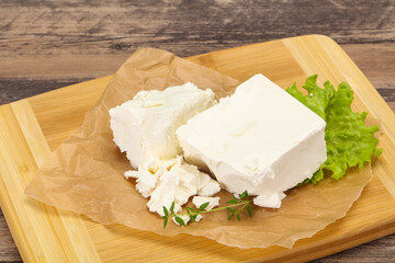 Greek traditional Feta soft cheese