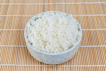 Rice in a cup.