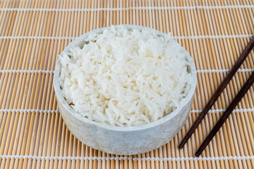 Rice in a cup.