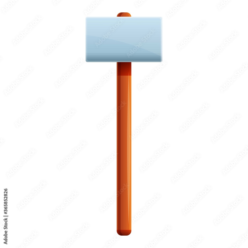 Poster blacksmith sledgehammer icon. cartoon of blacksmith sledgehammer vector icon for web design isolated