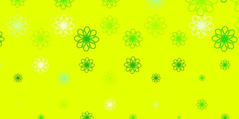 Light Green, Yellow vector template with lines.