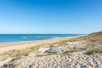 CAP FERRET (Bassin d'Arcachon, France), la plage de La Torchère sur l'Atlantique