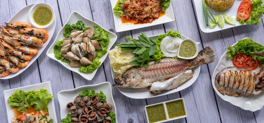 Thai Sea Food Mixed Dishes 