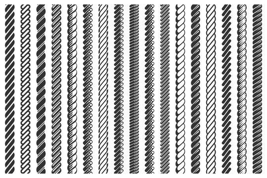 Rope pattern brushes set