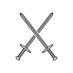 Sword icon vector
