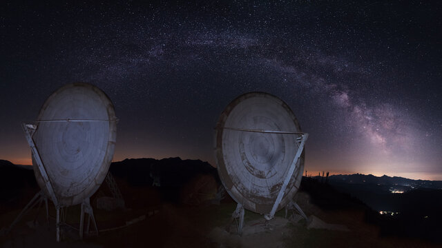 Monte Giogo under the Milky Way
