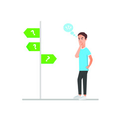 a guy confused trying to determine