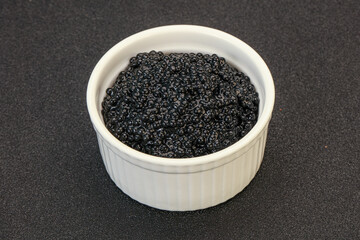 Luxury strugeon fish black caviar