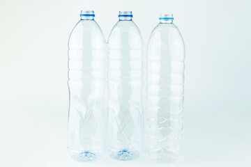 The plastic bottle isolated on white.