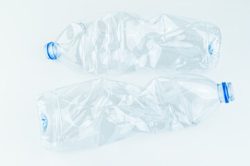 The plastic bottle isolated on white.