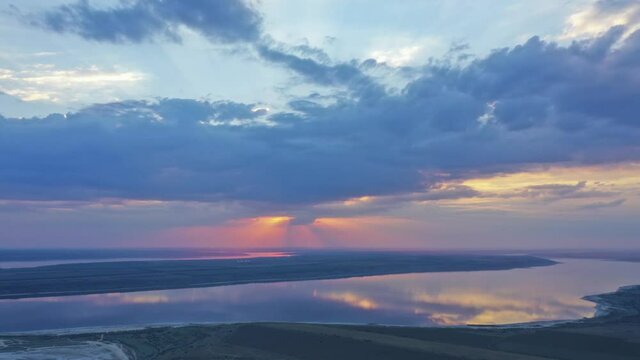 
This is the sunset over the estuary.