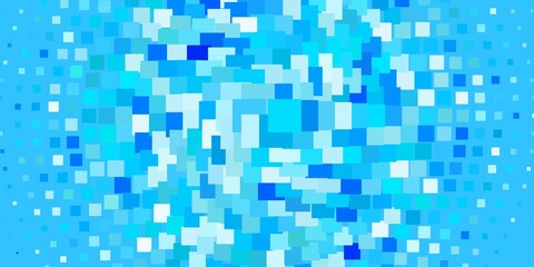 Light BLUE vector backdrop with rectangles. Abstract gradient illustration with colorful rectangles. Template for cellphones.