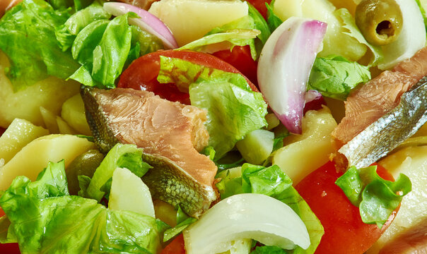 Palermo smoked trout sicilian salad