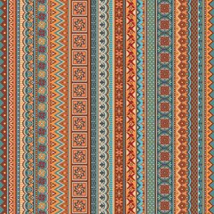 Abstract ethnic stripe pattern, vector background