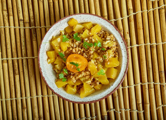 Farro Salad with Butternut andl yellow tomato