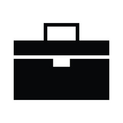 black silhouette of a briefcase