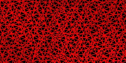 Dark red vector triangle mosaic wallpaper.