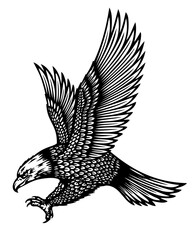 Flying eagle mascot