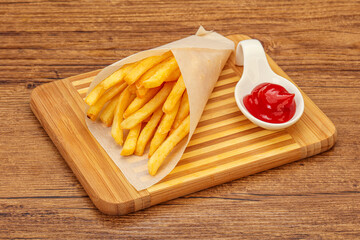 French Fry with tomato sauce