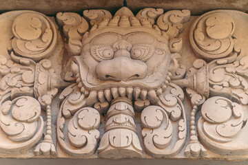 Decoration inside Wat Chantaransay or Candaransi Pagoda - Khmer pagoda 2020