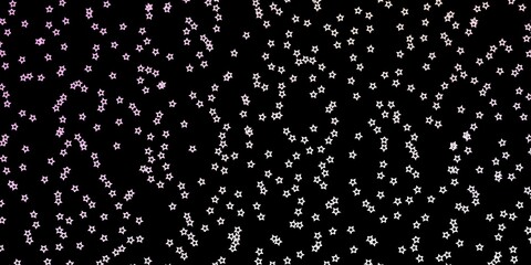 Dark Pink, Yellow vector background with colorful stars. Modern geometric abstract illustration with stars. Theme for cell phones.