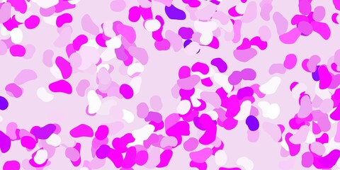 Obraz na płótnie Canvas Light purple vector background with random forms.