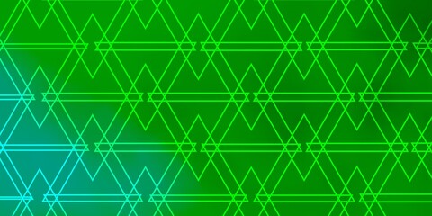 Light Green vector layout with lines, triangles. Abstract gradient design with colorful triangles. Template for wallpapers.