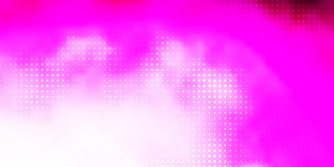 Obraz premium Light Pink vector texture with disks. Modern abstract illustration with colorful circle shapes. Pattern for booklets, leaflets.