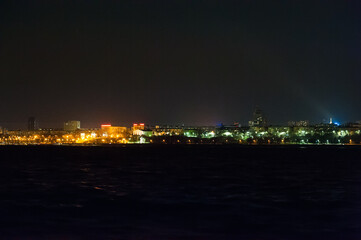 Panorama of the city at night