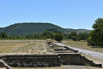 Fototapeta na wymiar Forum romain d'Alba-la-Romaine