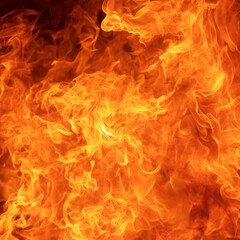 awesome fire flame texture background in square ratio