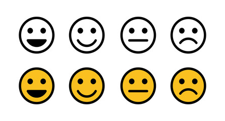 Set of Smile icons. Smile vector icon. Emoticon Icon vector. Emoji