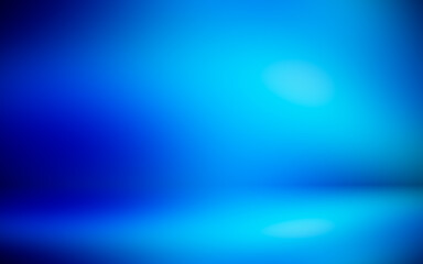 Blue room in 3D.Blur abstract Background
