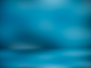 Blue room in 3D.Blur abstract Background