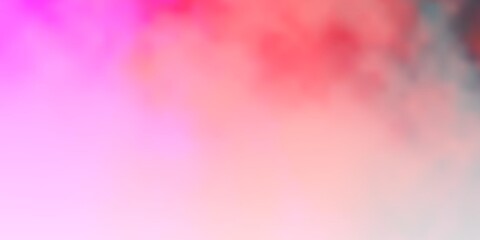 Light Pink, Yellow vector backdrop with cumulus. Colorful illustration with abstract gradient clouds. Pattern for your booklets, leaflets.