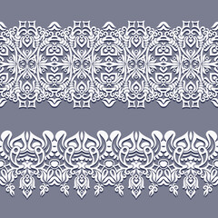 Abstract ethnic nature seamless line art stripes