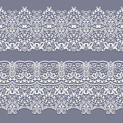 Abstract ethnic nature seamless line art stripes