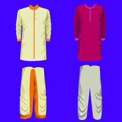 Indian Traditional Dress Vector Design