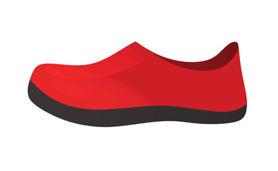 Red  sea shoe. vector illustration