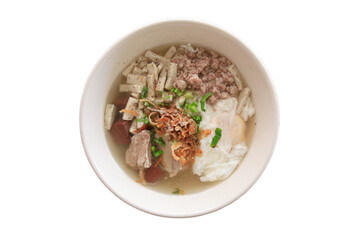 Noodle isolated on white background. Delicious noodles, Thai food menu.