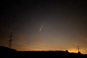 Neowise Comet / Komet, shot in Bavaria Germany