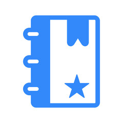 Bookmark icon / blue vector design