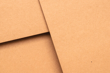 Abstract brown paper background geometric cardboard sheet