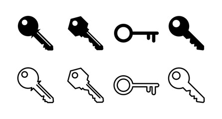 set of Key icons. Key vector icon. Key symbol