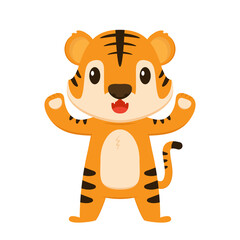 Tiger cartoon. Tiger character design.