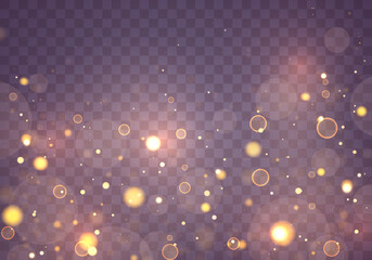 Gold yellow bokeh