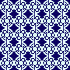chain pattern two color light blue and dark blue pattern seamless texture textile