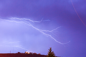 lightning in the sky