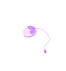 Computer mouse. Pink